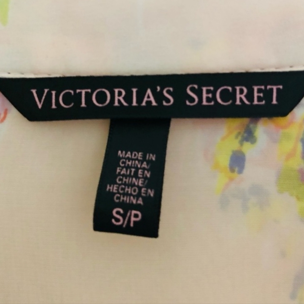 Vintage!!! Victoria's Secret ✨️ Floral Pink Women's Blouse Size S - Picture 8 of 8